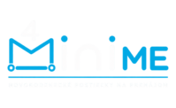 4minime logo transparentne biele